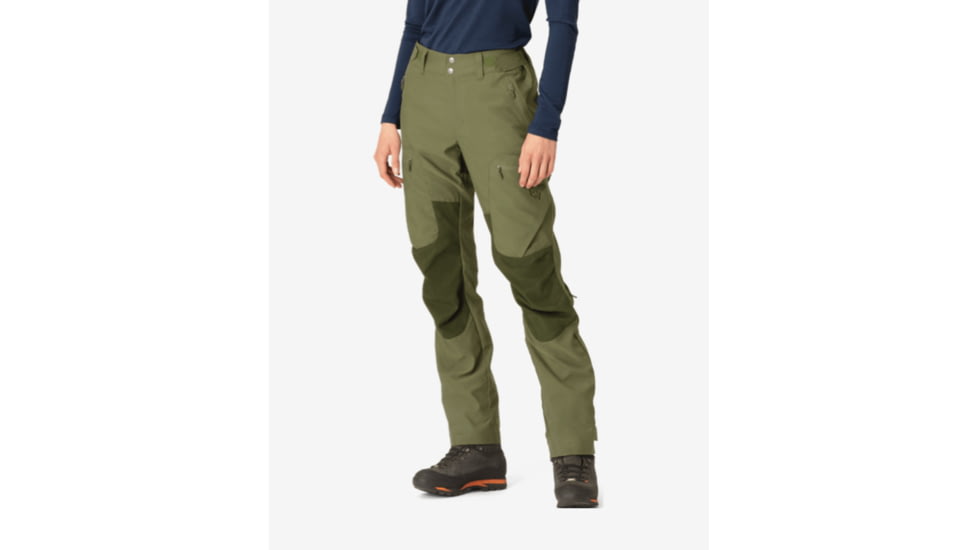 Norrona Finnskogen Hybrid Pants - Womens, Green, Medium, 2804-23-3308-M