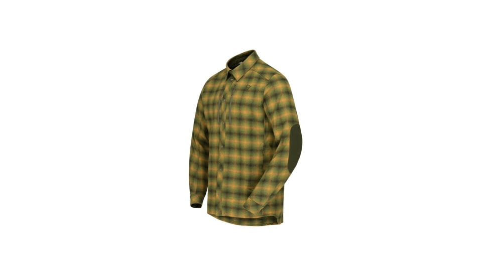 Norrona Finnskogen Wool Shirt - Mens, Forest Green, Extra Large, 2802-23-3430-XL