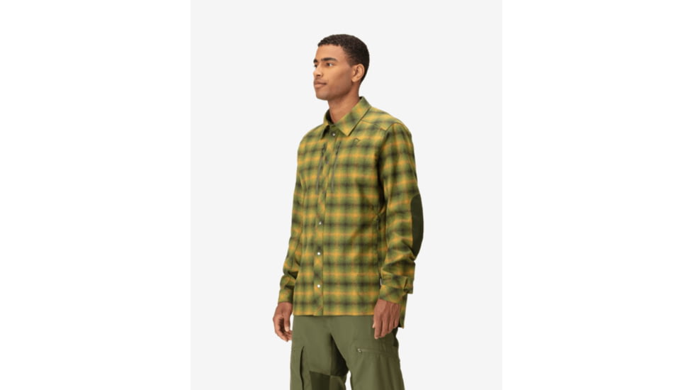 Norrona Finnskogen Wool Shirt - Mens, Forest Green, Extra Large, 2802-23-3430-XL