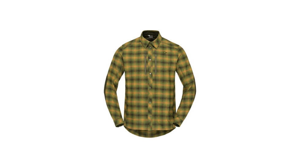 Norrona Finnskogen Wool Shirt - Mens, Forest Green, Extra Large, 2802-23-3430-XL