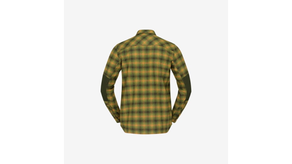 Norrona Finnskogen Wool Shirt - Mens, Olive Night, Extra Large, 2802-23-3301-XL