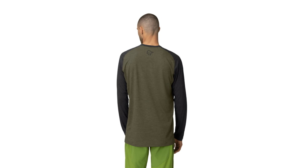 Norrona Fjora Equaliser Lightweight Long Sleeve - Mens, Olive Night, Extra Large, 2222-18-3301-XL