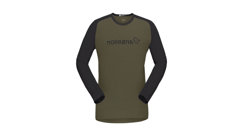 Norrona Fjora Equaliser Lightweight Long Sleeve - Mens, Olive Night, Extra Large, 2222-18-3301-XL