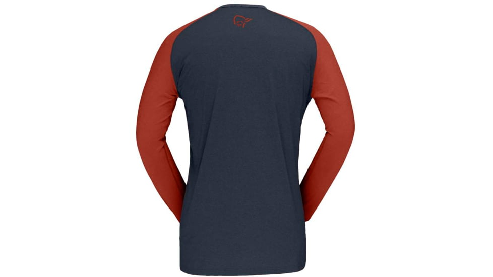 Norrona Fjora Equaliser Lightweight Long Sleeve - Mens, Rooibos Tea/Indigo Night, Large, 2222-18 5511 L