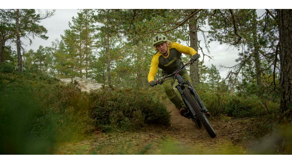 Norrona Fjora Equaliser Lightweight Long Sleeve - Mens, Sulphur/Vintage Indigo, Large, 2222-18 5012 L