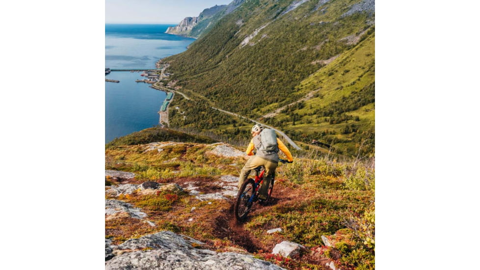 Norrona Fjora Equaliser Lightweight Long Sleeve - Mens, Sulphur/Vintage Indigo, Large, 2222-18 5012 L