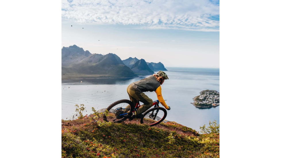 Norrona Fjora Equaliser Lightweight Long Sleeve - Mens, Sulphur/Vintage Indigo, Large, 2222-18 5012 L