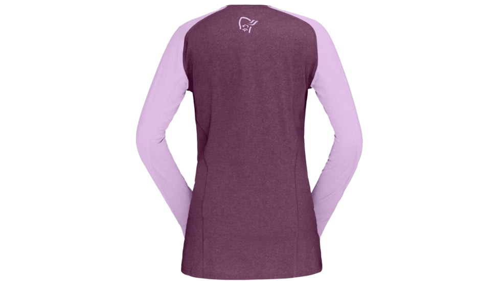 Norrona Fjora Equaliser Lightweight Long Sleeve Shirt - Womens, Dark Purple/Violet Tulle, Small, 7042698472007