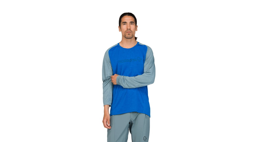 Norrona Fjora Equaliser Lightweight Long Sleeve Top - Mens, Skydiver, Small, 2232-25-2336-S