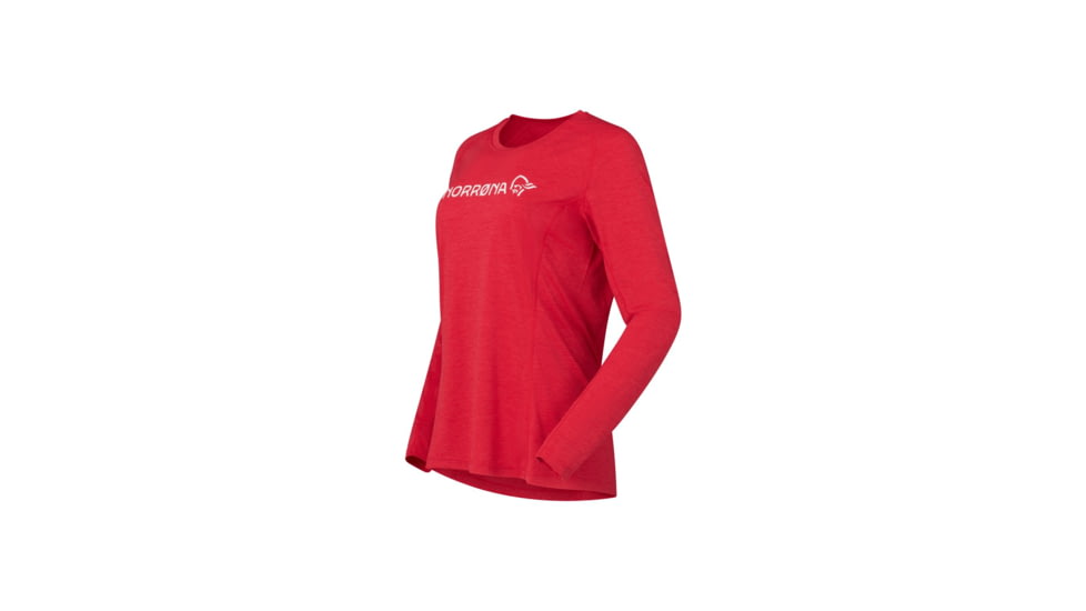 Norrona Fjora Equaliser Lightweight Long Sleeve Top - Womens, Aura Orange, Extra Small, 2234-25-5519-XS