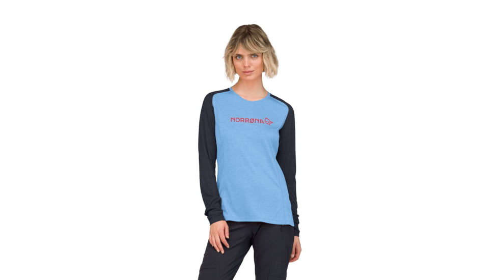 Norrona Fjora Equaliser Lightweight Long Sleeve Top - Womens, Frozen Fjord, Extra Small, 2234-25-2383-XS