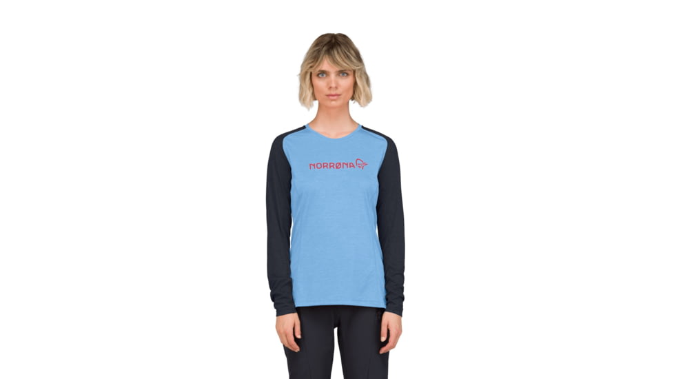 Norrona Fjora Equaliser Lightweight Long Sleeve Top - Womens, Frozen Fjord, Extra Small, 2234-25-2383-XS