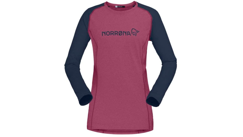 Norrona Fjora Equaliser Lightweight Long Sleeve - Womens, Violet Quartz/Indigo Night, Extra Small, 2228-18 6746 XS