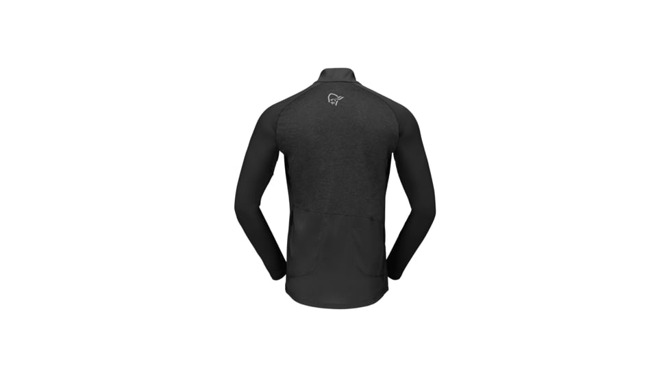 Norrona Fjora Equaliser Long Sleeve Zip Top - Mens, Caviar, Medium, 2214-21-7718-M