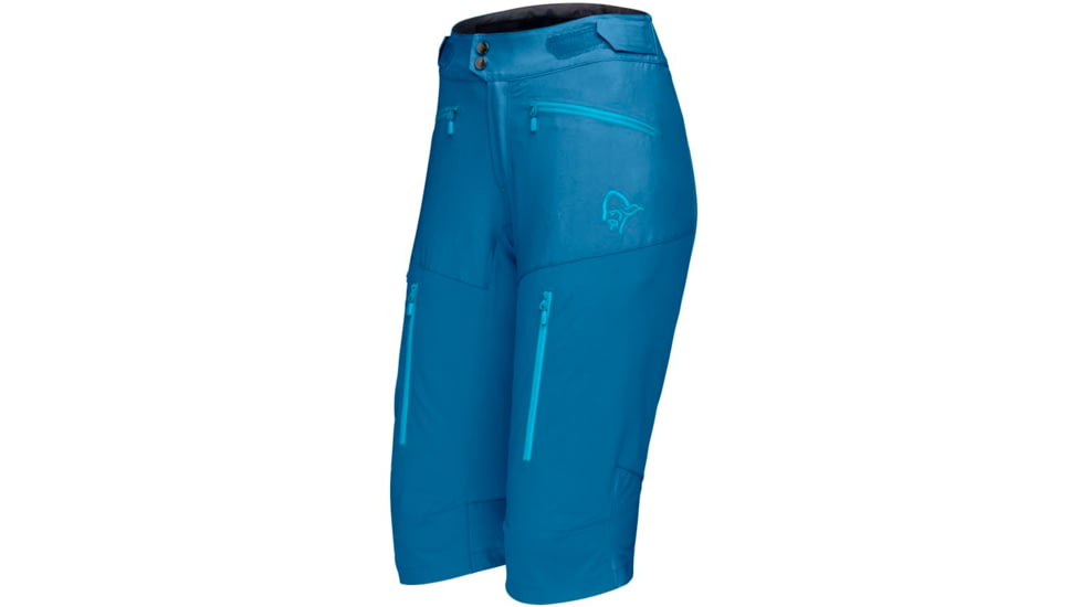Norrona Fjora Flex Shorts - Womens, Mykonos Blue, Extra Small, 2205-20 6000 XS