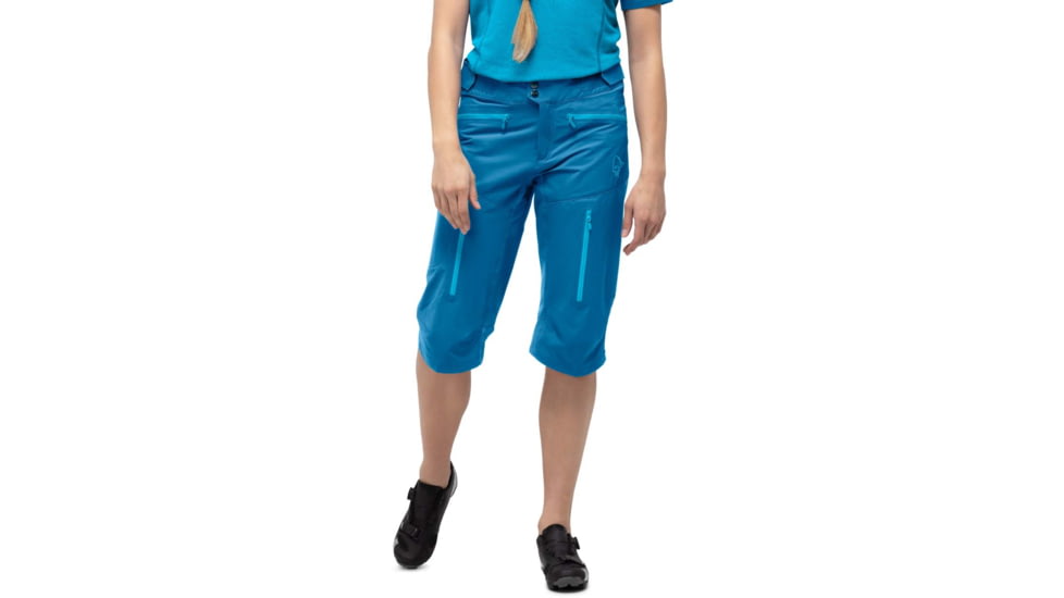 Norrona Fjora Flex Shorts - Womens, Mykonos Blue, Extra Small, 2205-20 6000 XS