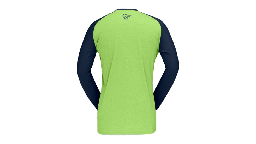 Norrona Fjr Equaliser Lightweight Long Sleeve - Mens, Foliage/Indigo Night, Extra Large, 7042698437280