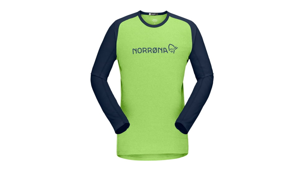 Norrona Fjr Equaliser Lightweight Long Sleeve - Mens, Foliage/Indigo Night, Extra Large, 7042698437280
