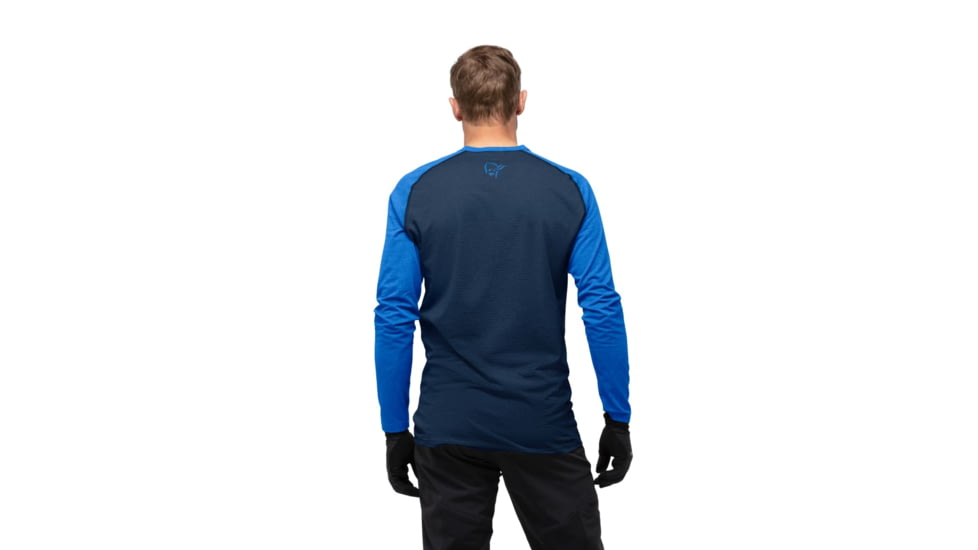 Norrona Fjr Equaliser Lightweight Long Sleeve - Mens, Olympian Blue/Indigo Night, Medium, 7042698437341