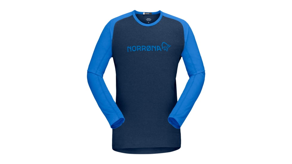 Norrona Fjr Equaliser Lightweight Long Sleeve - Mens, Olympian Blue/Indigo Night, Medium, 7042698437341