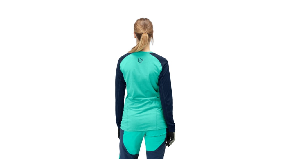 Norrona Fjr Equaliser Lightweight Long Sleeve Shirt - Womens, Arcadia/Indigo Night, Extra Small, 7042698437747
