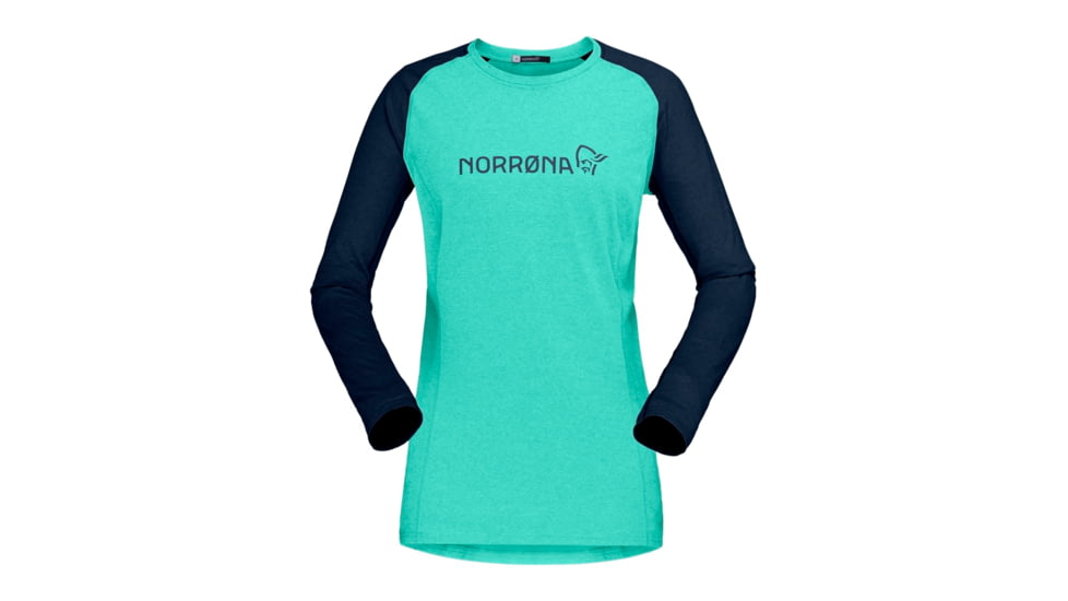 Norrona Fjr Equaliser Lightweight Long Sleeve Shirt - Womens, Arcadia/Indigo Night, Extra Small, 7042698437747