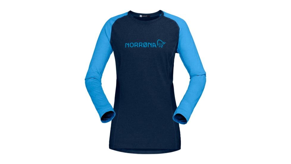 Norrona Fjr Equaliser Lightweight Long Sleeve Shirt - Womens, Indigo Night/Campanula, Medium, 7042698437761
