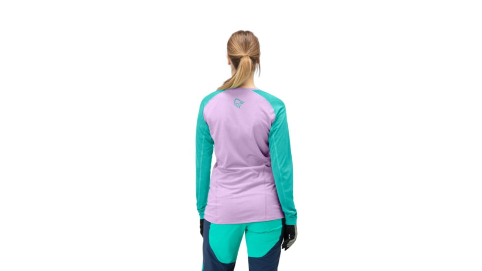 Norrona Fjr Equaliser Lightweight Long Sleeve Shirt - Womens, Violet Tuille/Arcadia, Extra Small, 7042698437846