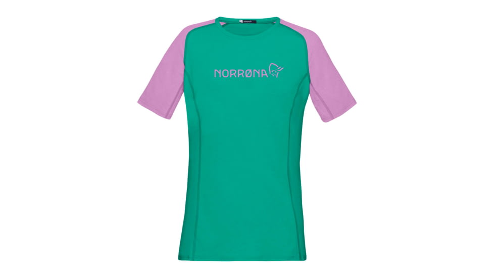 Norrona Fjr Equaliser Lightweight T-Shirt - Womens, Violet Tuille/Arcadia, Small, 7042698437471