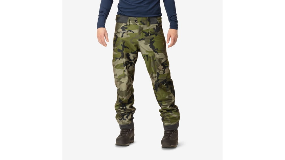 Norrona Kvinnherad Gore-Tex Pants - Mens, Green Camo, Small, 4601-18-3895-S