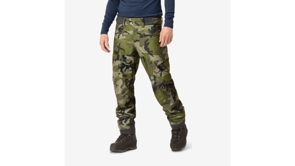 Norrona Kvinnherad Gore-Tex Pants - Mens, Green Camo, Small, 4601-18-3895-S