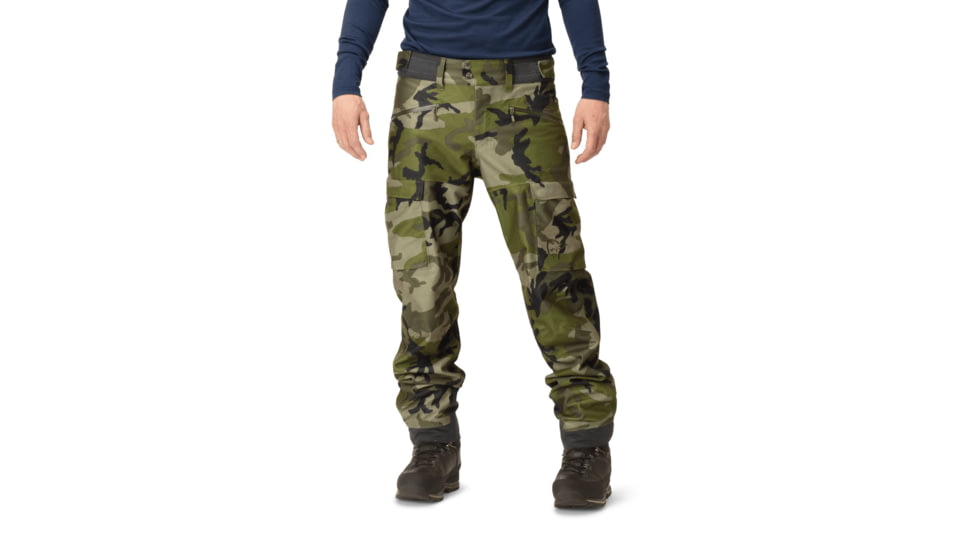 Norrona Kvinnherad Gore-Tex Pants - Mens, Green Camo, Large, 4607-25-3895-L