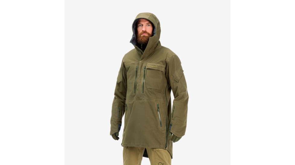 Norrona Kvinnherad Gore-Tex Parka - Mens, Olive Night, Small, 4611-18-3301-S
