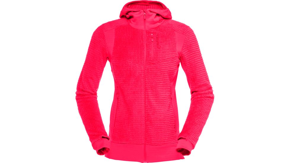 Norrona Lofoten Alpha120 Zip Hoodie - Womens, Crisp Ruby, Medium, 1055-17-1280-M