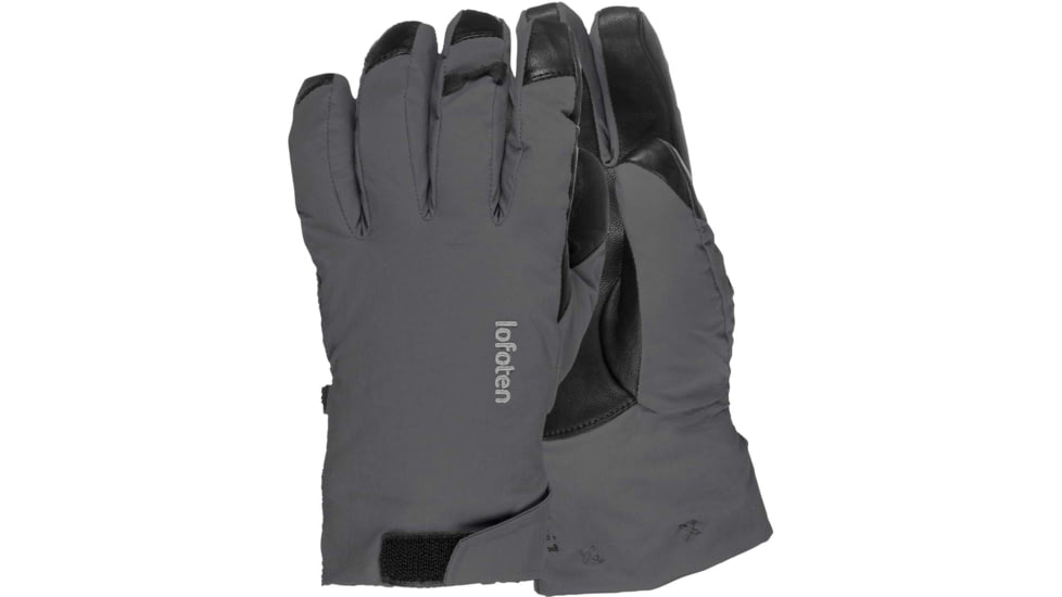 Norrona Lofoten Dri1 Primaloft170 Short Gloves, Phantom, Large, 1062-17-8850-L