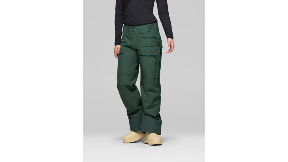 Norrona lofoten Gore-Tex Insulated Pants - Womens, Jungle Green, Extra Small, 1024-24-3663-XS