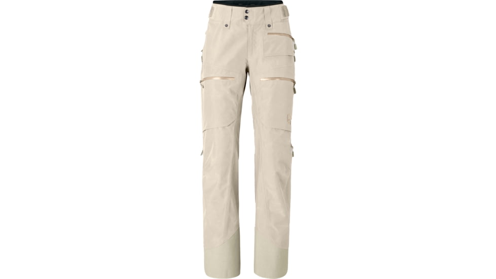 Norrona lofoten Gore-Tex Insulated Pants - Womens, Oatmeal, Medium, 1024-24-4411-M