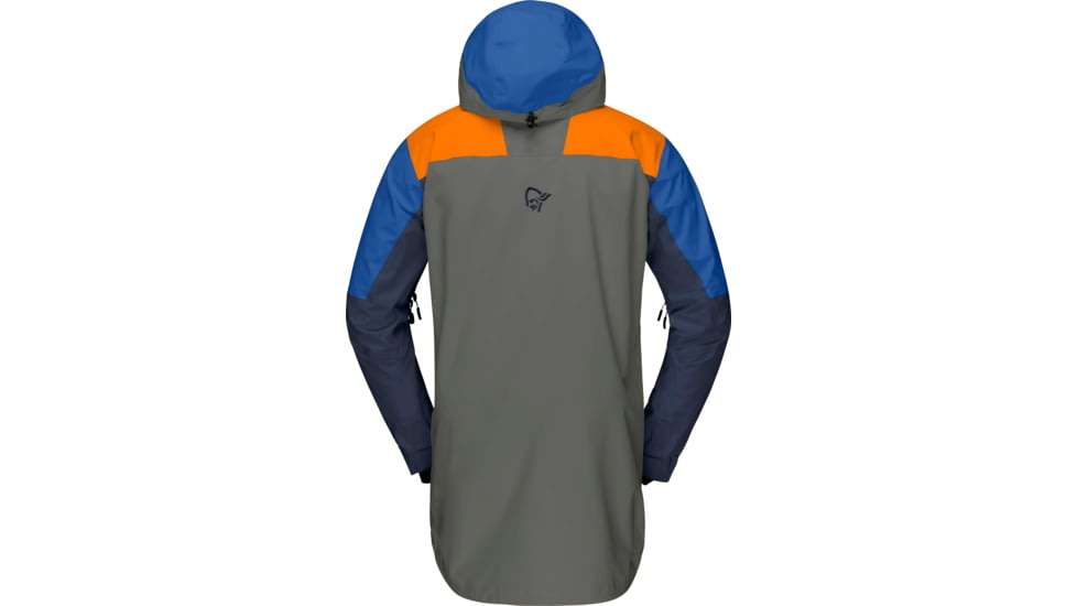 Norrona Lofoten Gore-Tex Pro Anorak - Mens, Castor Grey/Orange Popsicle, Large, 1034-20-8703-L