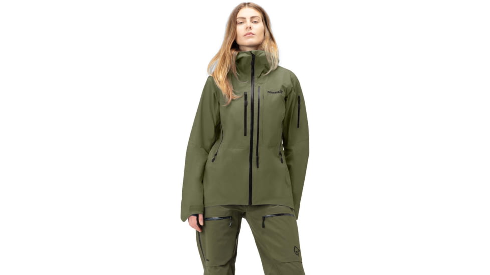 Norrona Lofoten Gore-Tex Pro Jacket - Womens, Olive Night, Extra Small, 1031-20-3301-XS