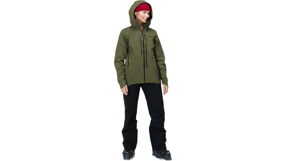 Norrona Lofoten Gore-Tex Pro Jacket - Womens, Olive Night, Extra Small, 1031-20-3301-XS