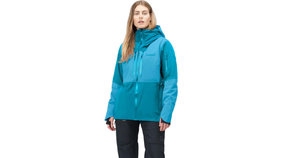 Norrona Lofoten Gore-Tex Thermo100 Jacket - Womens, Aquarius/Hawaiian Surf, L, 1004-21-2377-L