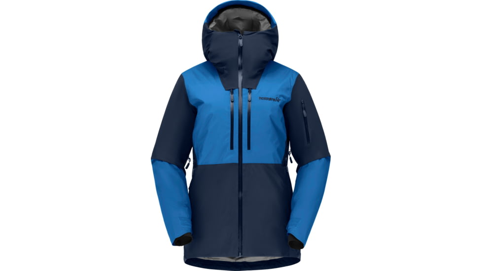 Norrona Lofoten Gore-Tex Thermo100 Jacket - Womens, Campanula/Indigo Night, Extra Small, 1004-21-6602-XS