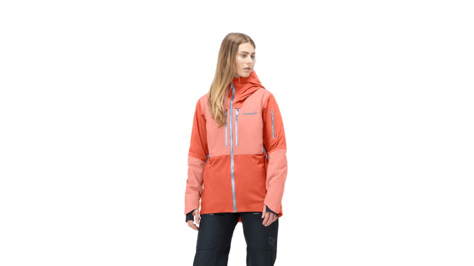 Norrona Lofoten Gore-Tex Thermo100 Jacket - Womens, Orange Alert/Peach Amber, Large, 1004-21 5628 L