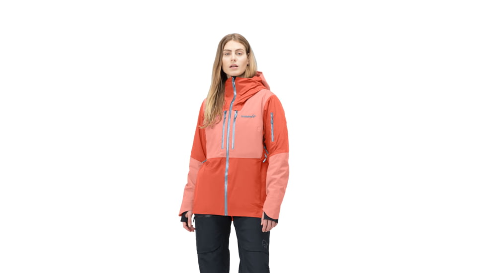 Norrona Lofoten Gore-Tex Thermo100 Jacket - Womens, Orange Alert/Peach Amber, Large, 1004-21 5628 L