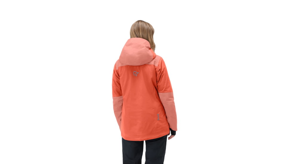 Norrona Lofoten Gore-Tex Thermo100 Jacket - Womens, Orange Alert/Peach Amber, Large, 1004-21 5628 L