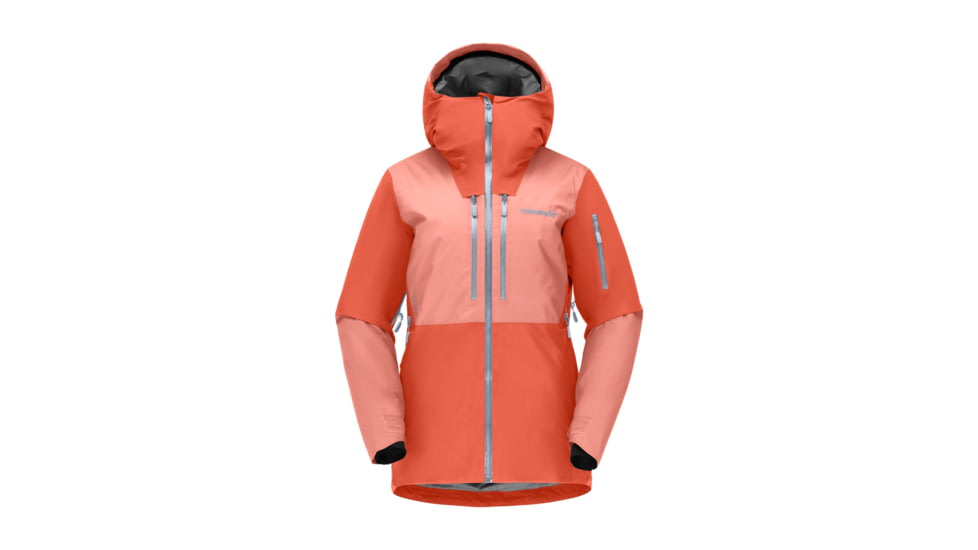 Norrona Lofoten Gore-Tex Thermo100 Jacket - Womens, Orange Alert/Peach Amber, Large, 1004-21 5628 L