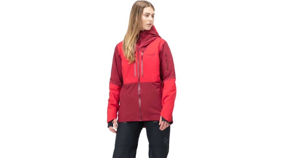Norrona Lofoten Gore-Tex Thermo100 Jacket - Womens, Rhubarb/True Red, Small, 1004-21-5703-S