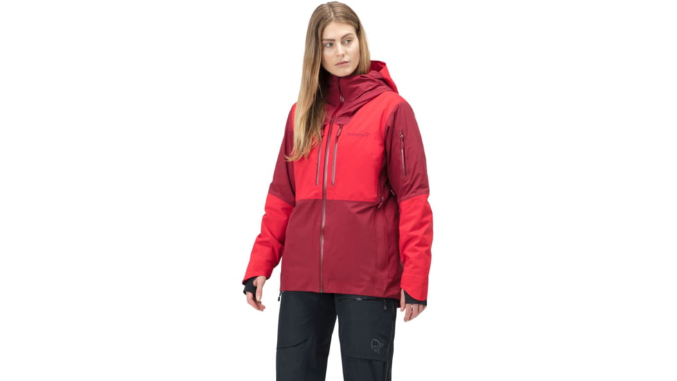 Norrona Lofoten Gore-Tex Thermo100 Jacket - Womens, Rhubarb/True Red, Small, 1004-21-5703-S