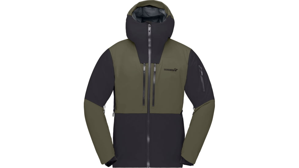 Norrona Lofoten Gore-Tex Thermo80 Jacket - Mens, Caviar/Olive Night, Large, 1002-21-7806-L