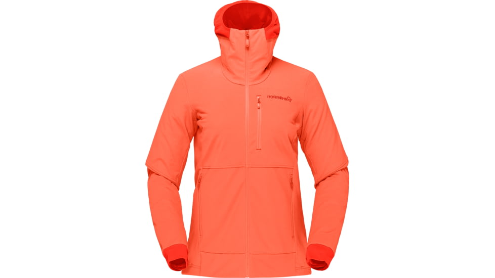 Norrona Lofoten Hiloflex200 Hood - Womens, Orange Alert/Arednalin, Medium, 1043-20 5661 M